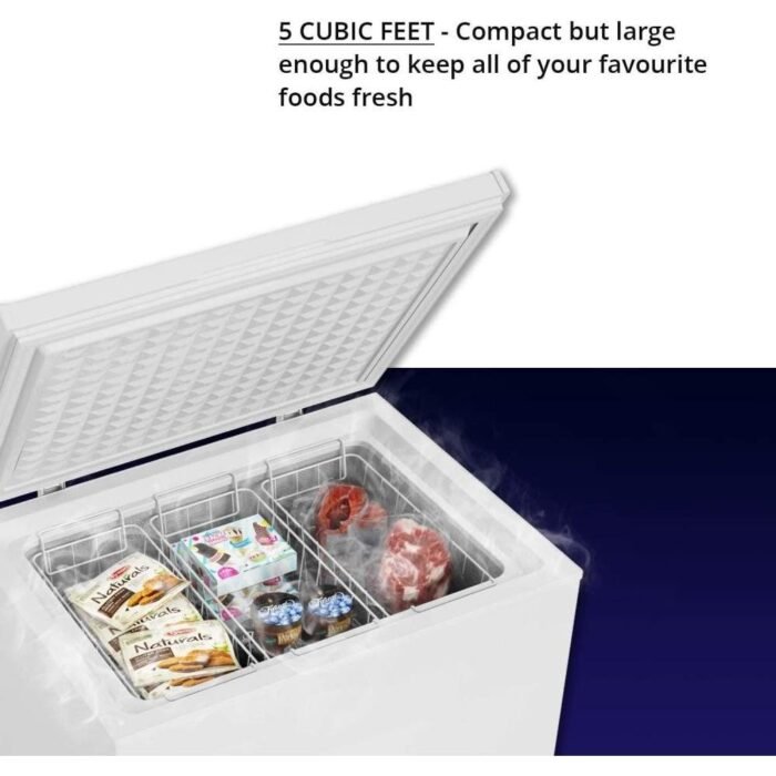 Northair Chest Freezer 5 Cu Ft With 3 Removable Baskets Reach In Freezer Chest Quiet